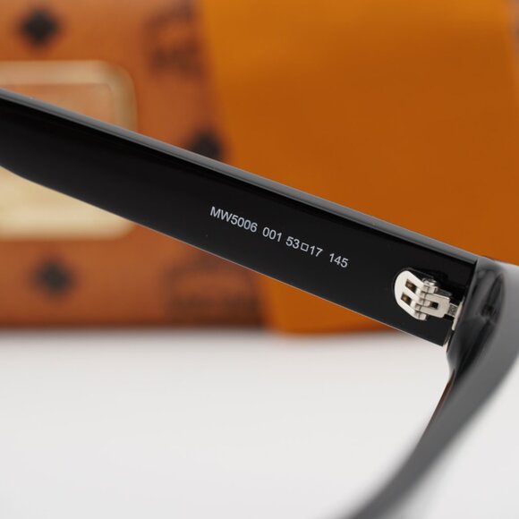 MCM MW5006 001 Square Eyeglasses - Shiny Black 53mm - Picture 7 of 9